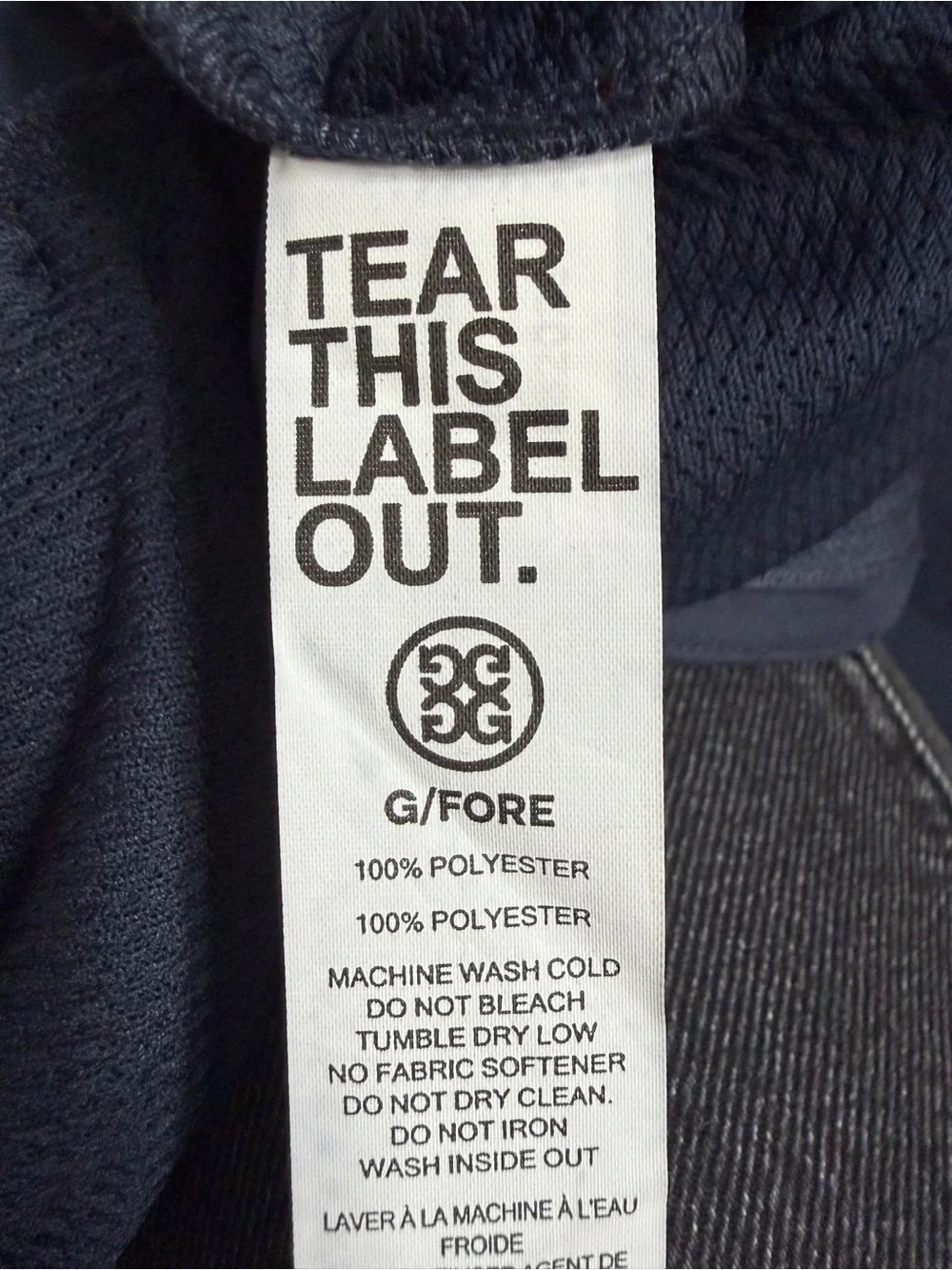 G/Fore Men's Tech Tab 4 Way Stretch Golf Pants Trouser Navy Blue 32x28 G4MS23B91